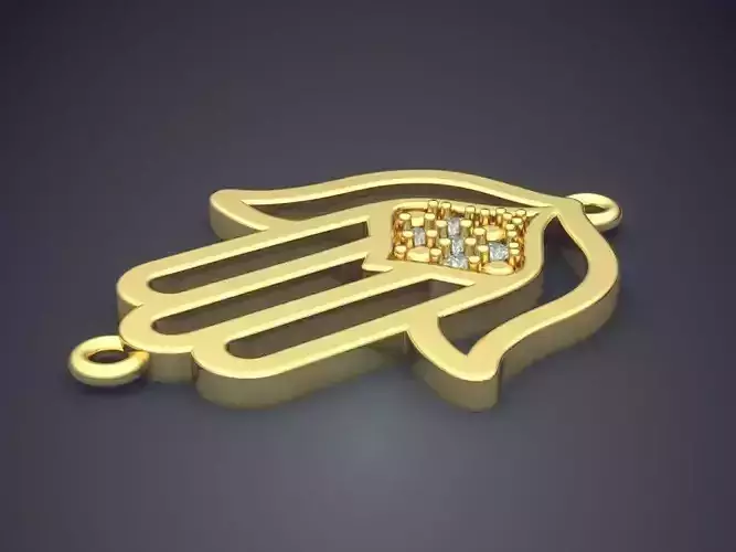 Blossom Shaped Pendant CAD 5079