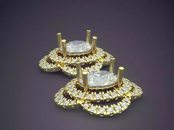 Oval Brooch With Oval Diamond CAD 5081