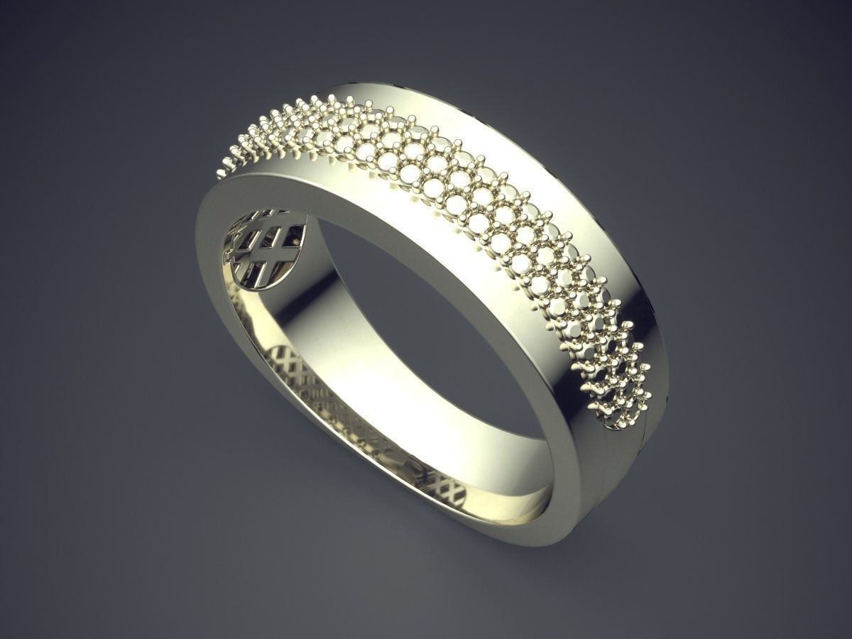 Simple Ring With Little Spikes CAD 5071 3D print model_1