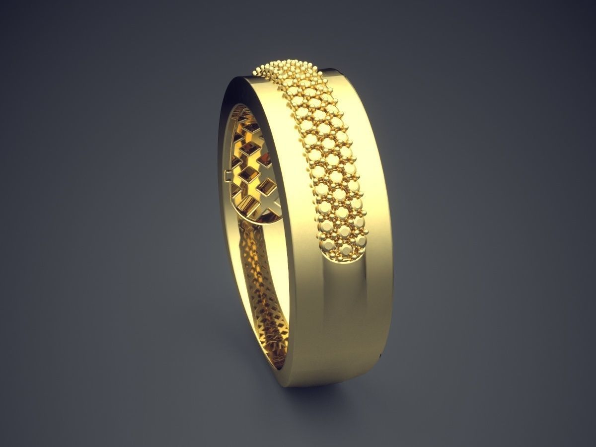 Simple Ring With Little Spikes CAD 5071 3D print model_3