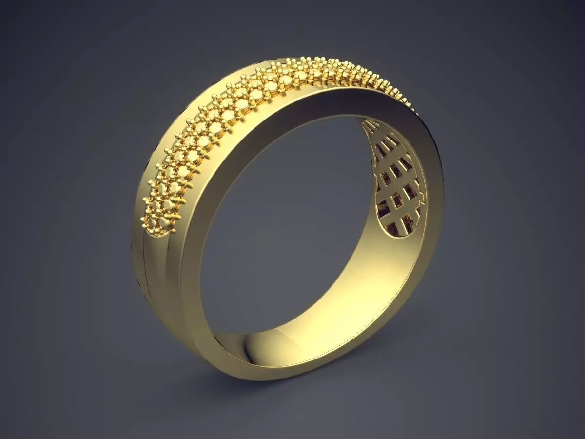 Simple Ring With Little Spikes CAD 5071 3D print model_0