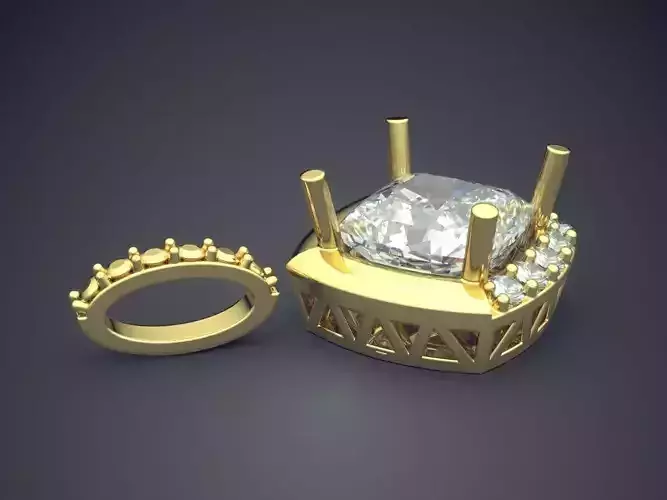 Pendant With Square Diamonds CAD 5067