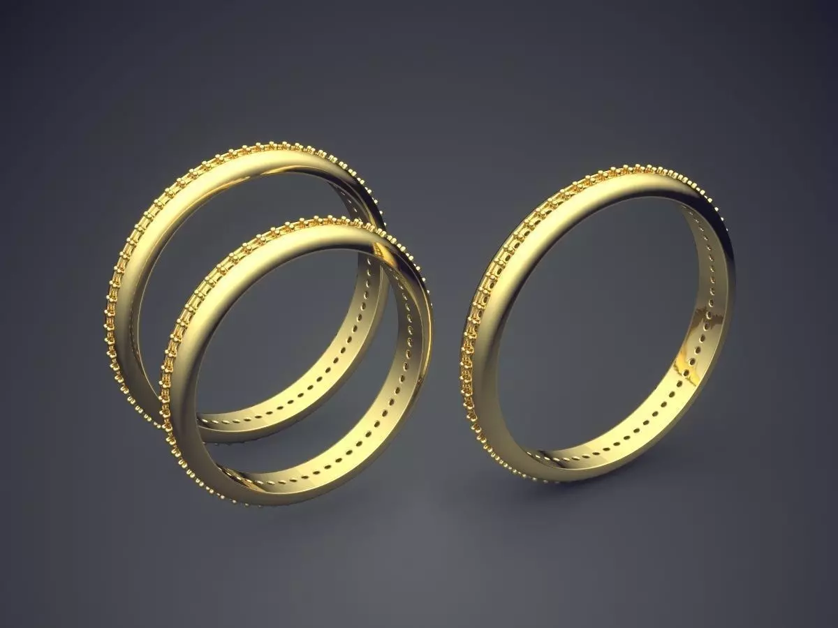 Very Simple Ring Combo CAD 5064 3D print model_0