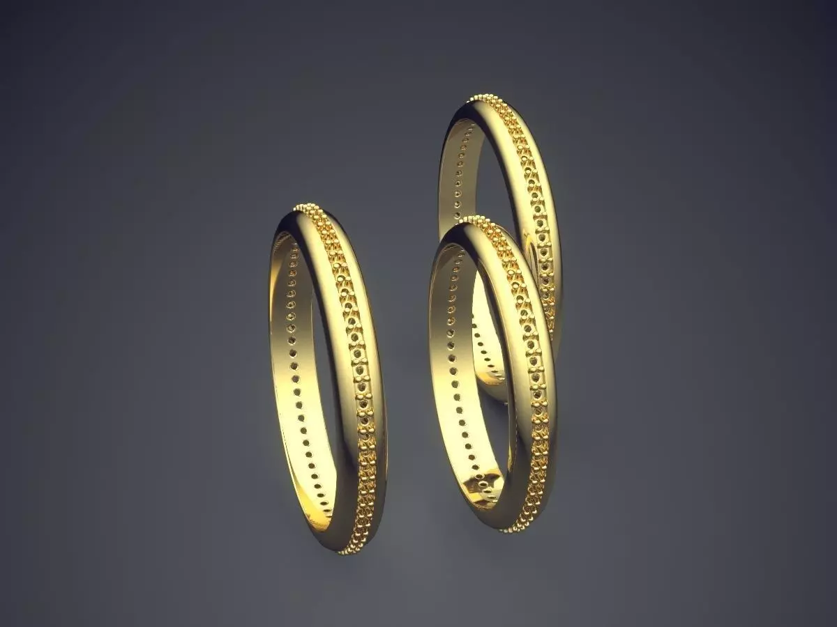 Very Simple Ring Combo CAD 5064 3D print model_3