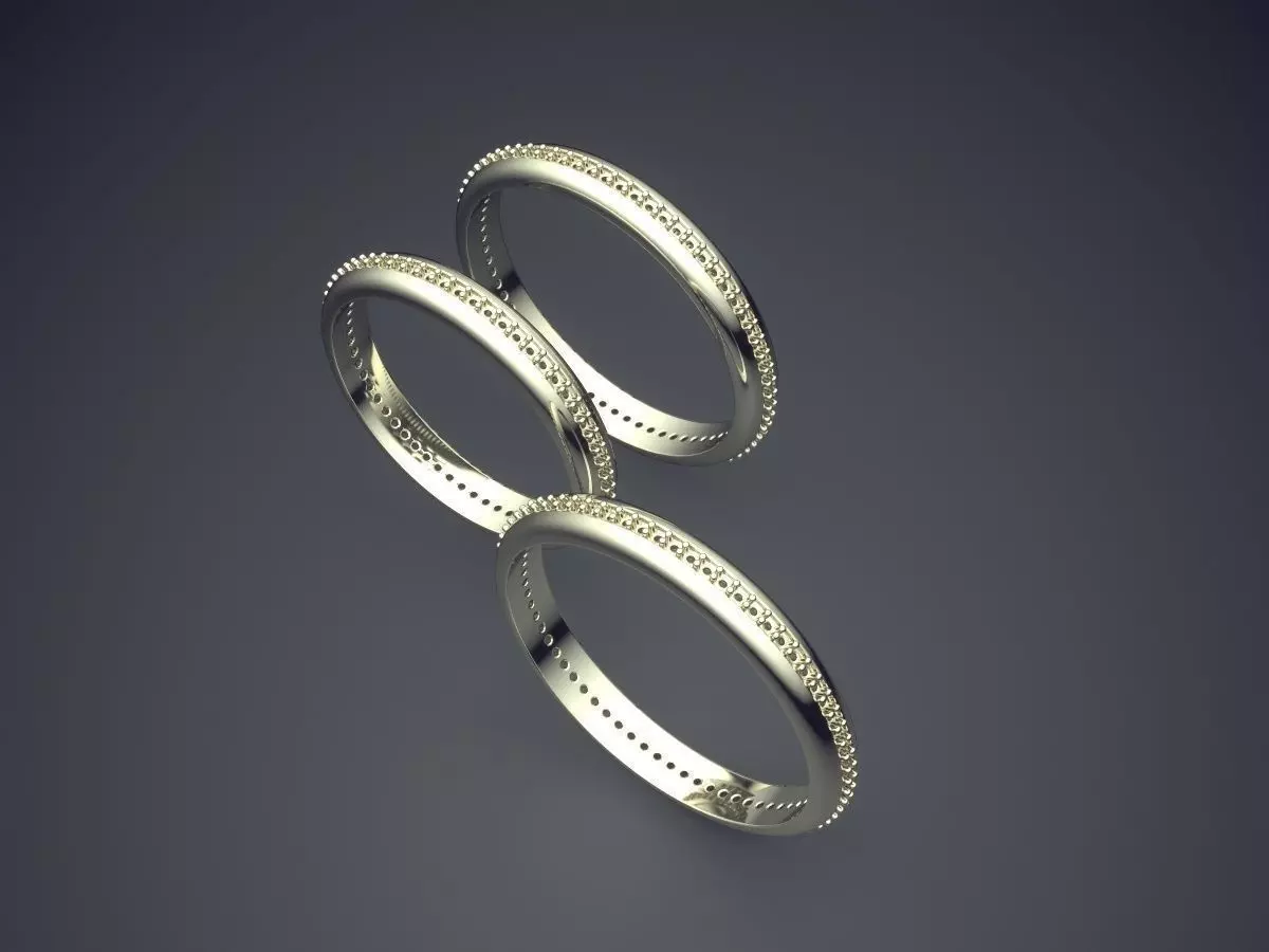 Very Simple Ring Combo CAD 5064 3D print model_1