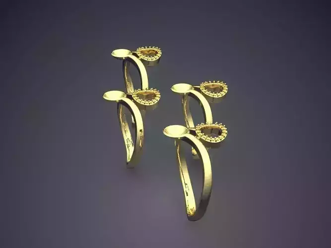 Combo Of Rings With Hollow Ornament CAD 5062