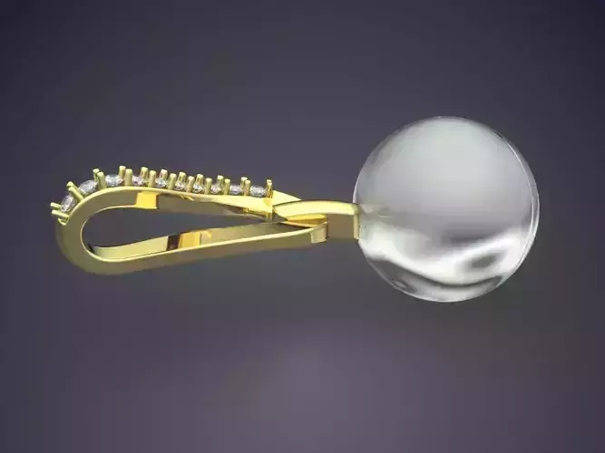 Earrings With Huge Sphere Diamonds CAD 5052