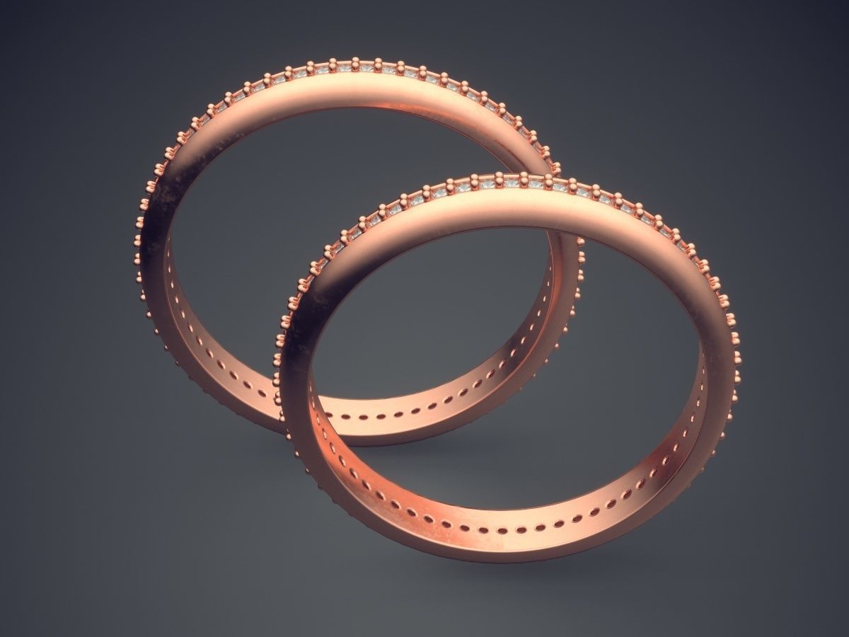 Engagement Rings With Tiny Diamonds CAD-5051 3D print model_2