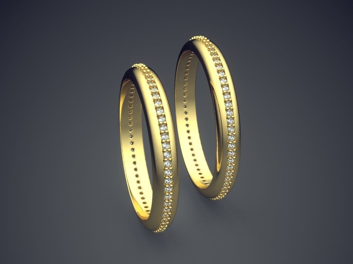 Engagement Rings With Tiny Diamonds CAD-5051 3D print model_3