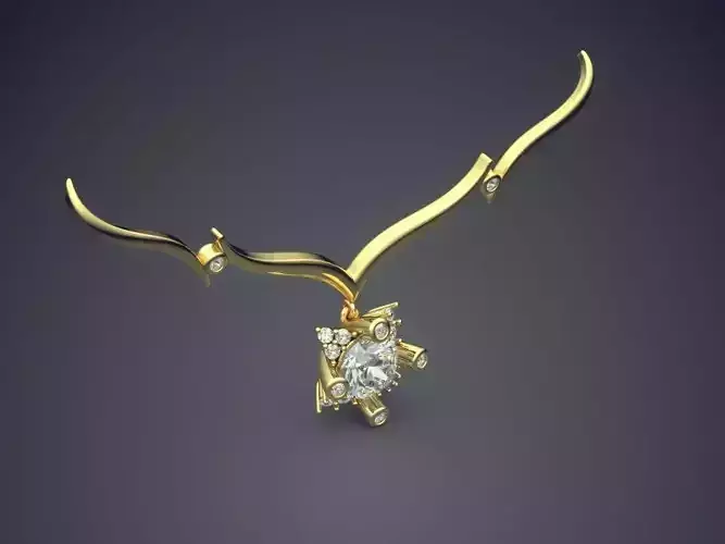 Pendant With Diamonds CAD-5047