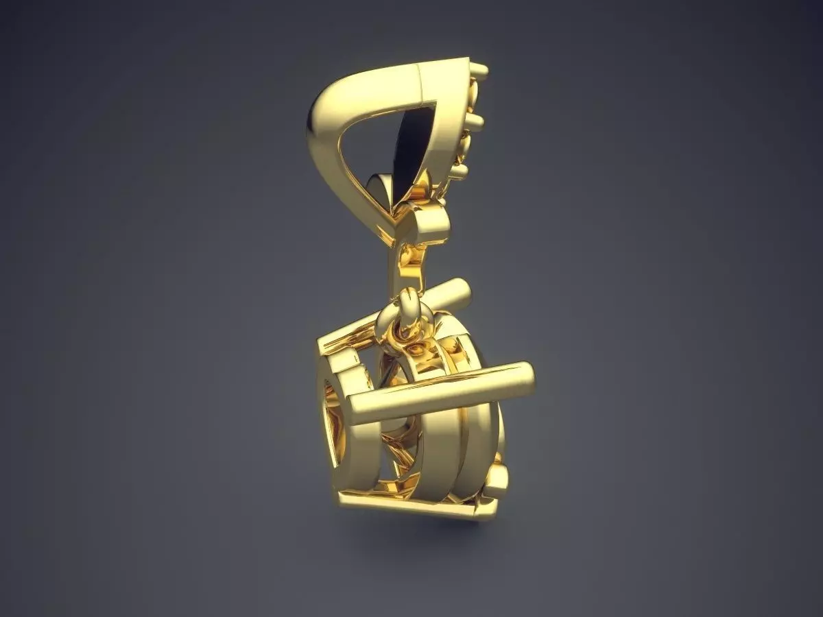 Pendant CAD-5045 3D print model_3