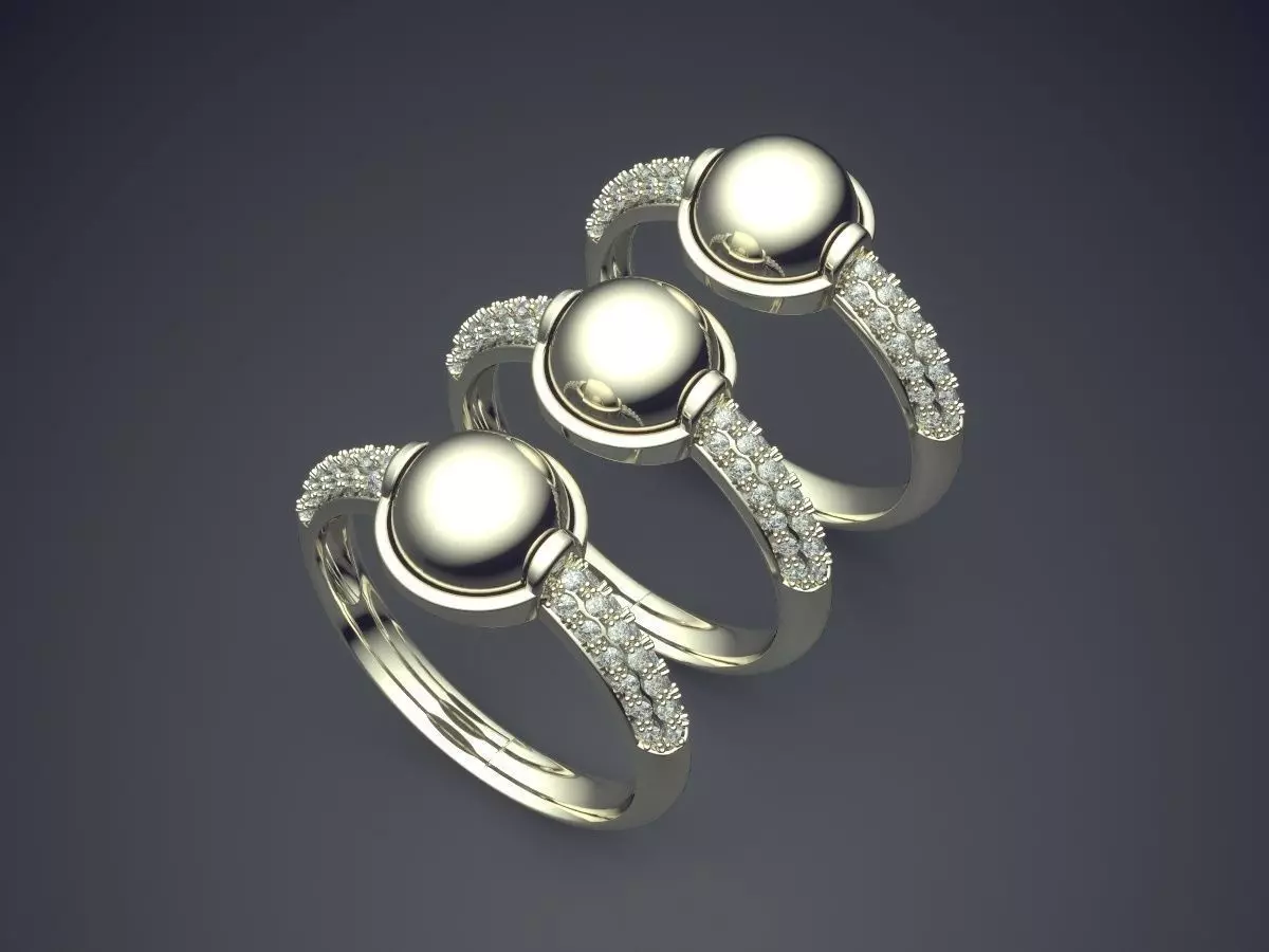 Rings CAD-5046 3D print model_1