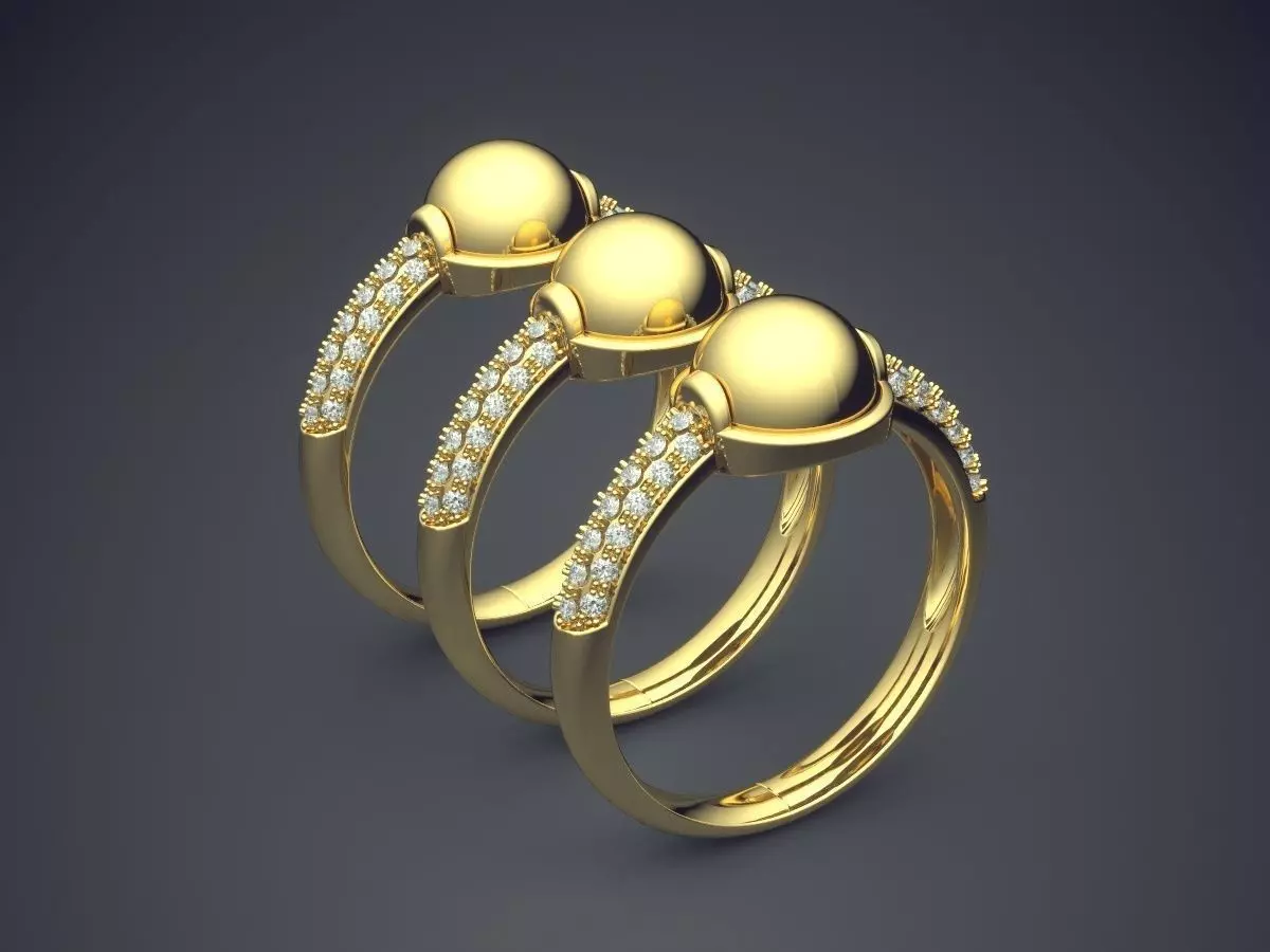 Rings CAD-5046 3D print model_0