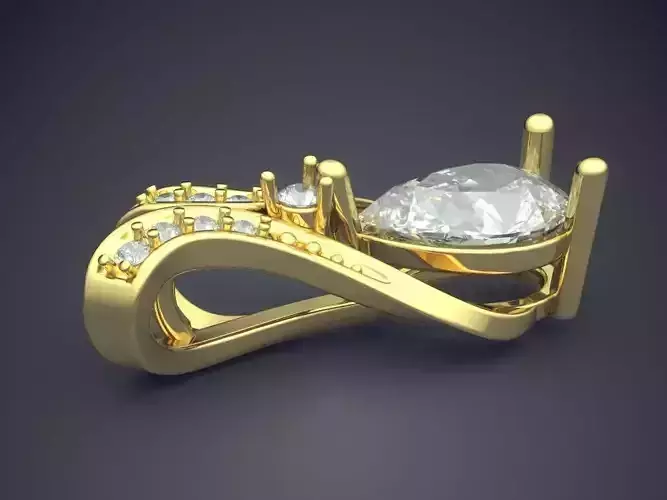 Pendant With Diamonds CAD-5031