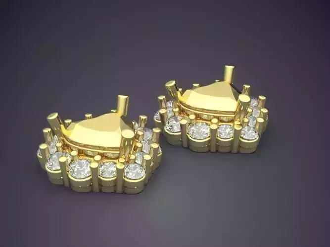 Earrings With Diamonds CAD-5007