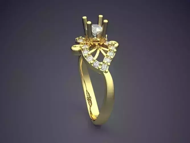 Ring With Diamonds CAD-5006