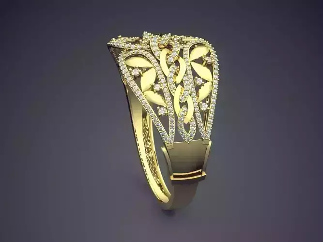 Ring With Tiny Diamonds CAD-5015