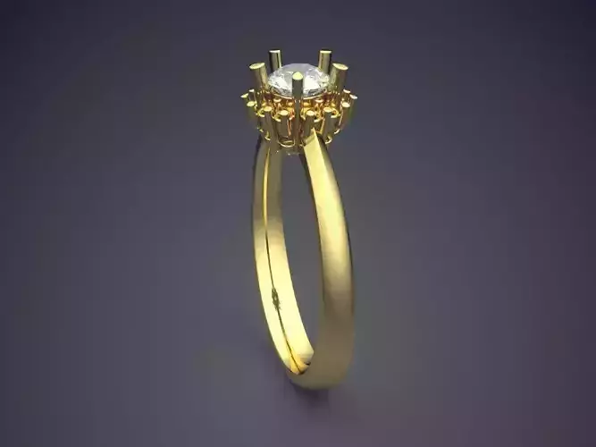 Engagement Ring With Diamond CAD-4997