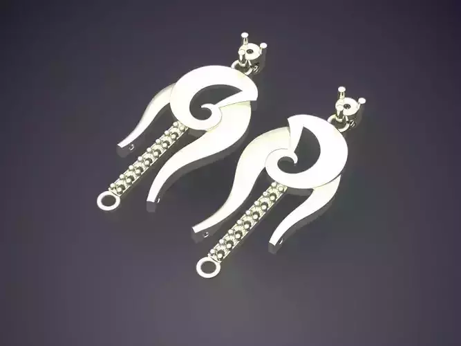 Earrings CAD-4992