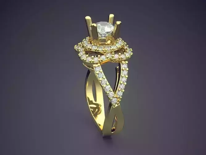 Ring With Diamonds CAD-5001