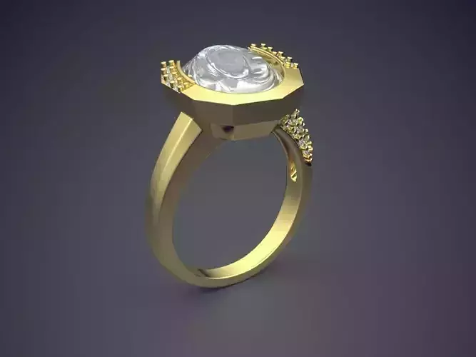 Ring With Diamonds CAD-4991