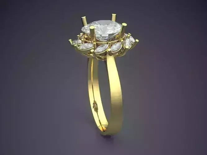 Ring With Diamonds CAD-4973