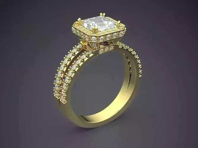 Ring With Diamonds CAD-4980