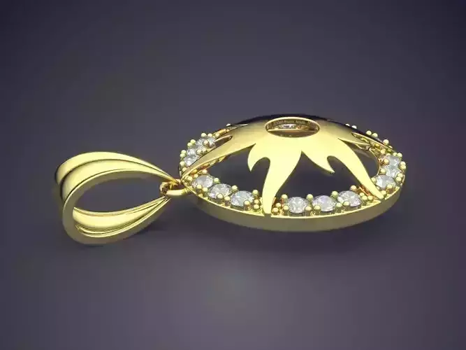 Pendant With Diamonds CAD-4963