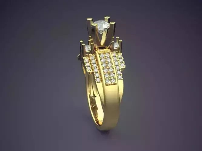 Ring With Diamonds CAD-4953
