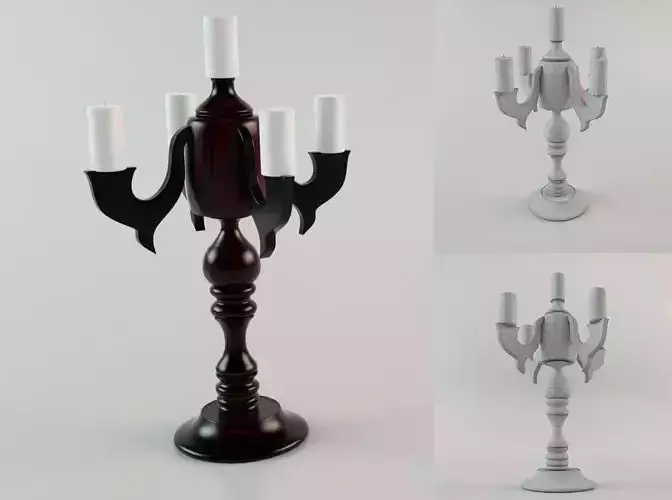 Latino candlestick 3D model