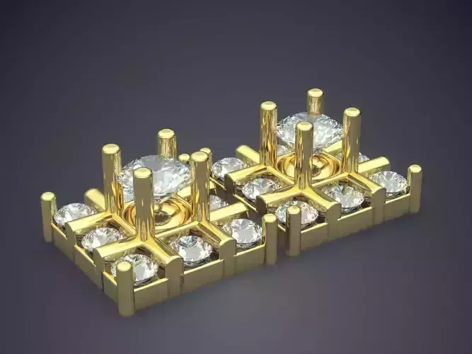 Earrings With Diamonds CAD-4946