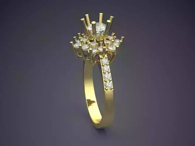 Ring With Diamonds CAD-4944