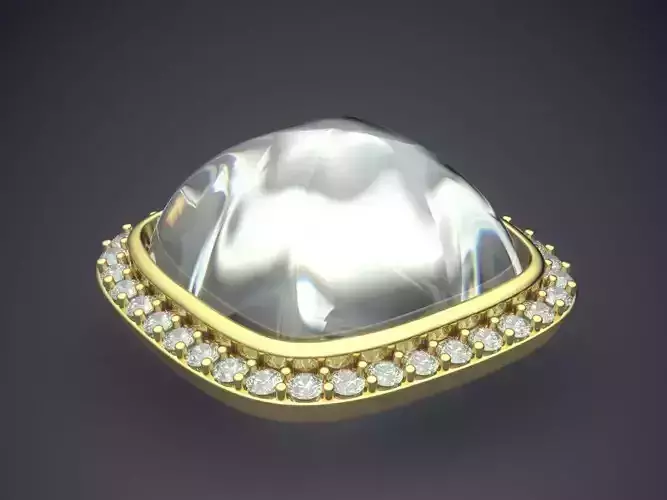 Pendant With Diamonds CAD-4945 3D print model