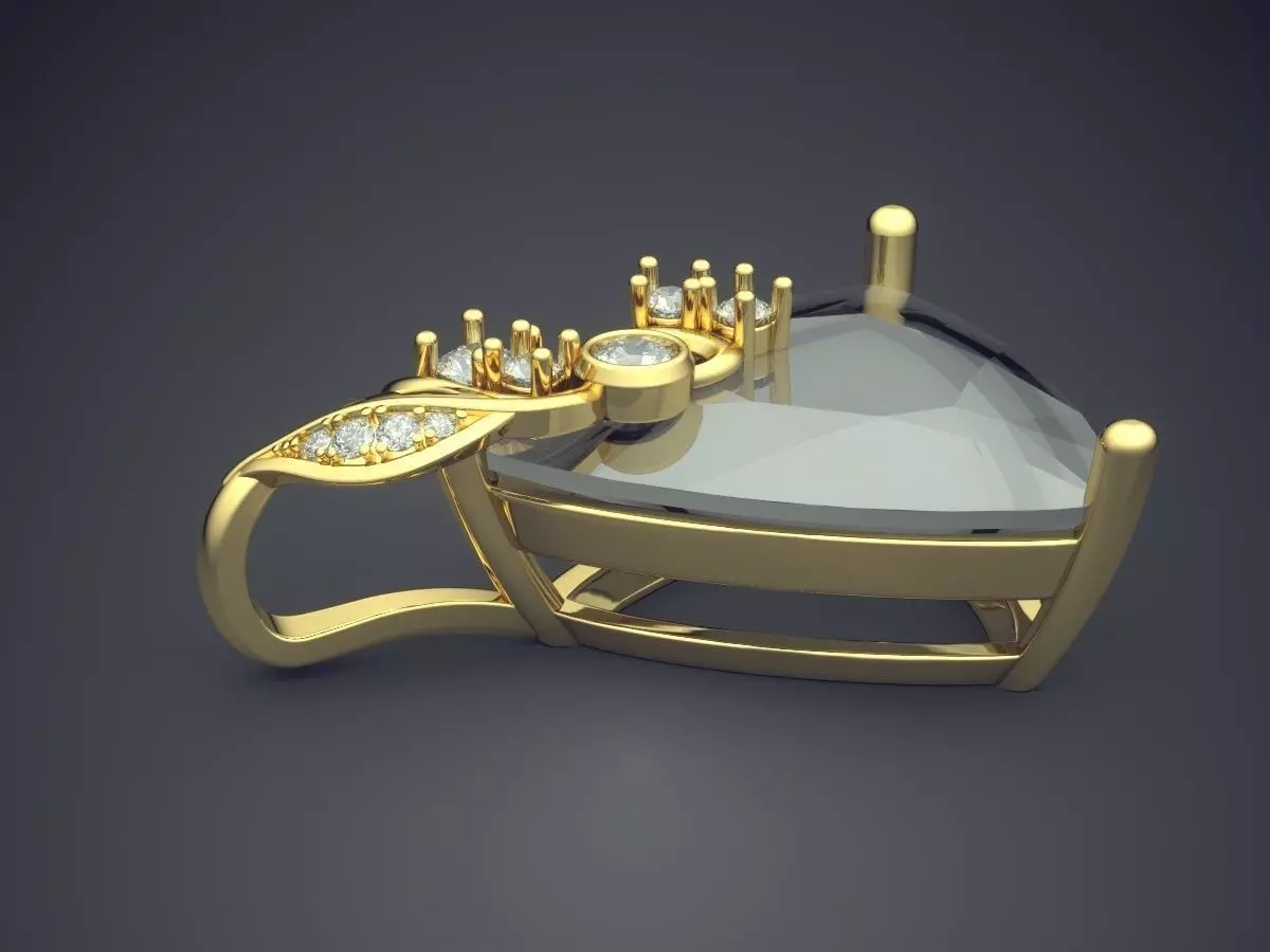 Pendant CAD-4941 3D print model_3