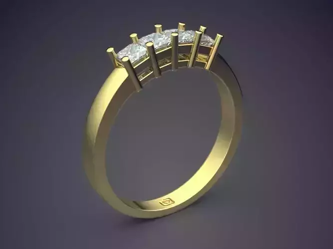 Engagement Ring With Diamonds CAD-4935