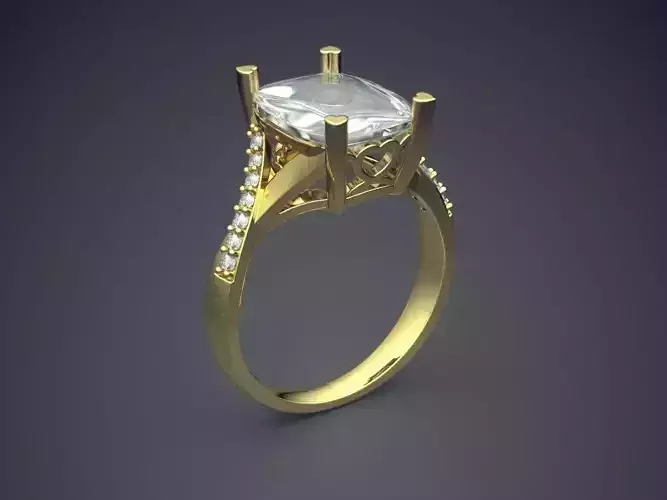 Ring With Diamonds CAD-4928