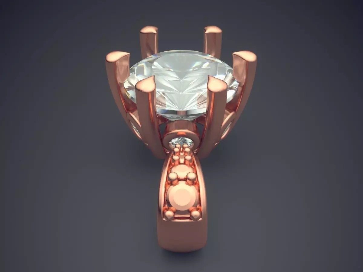 Pendant With Diamonds CAD-4923 3D print model_2