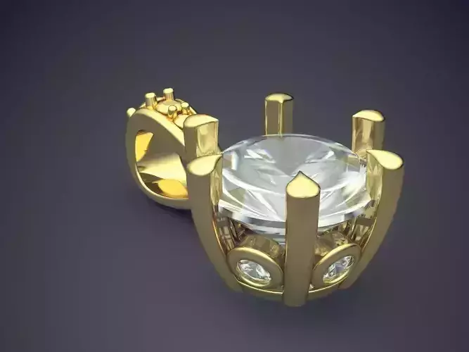 Pendant With Diamonds CAD-4923 3D print model