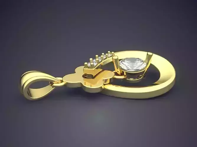 Pendant With Diamonds CAD-4922
