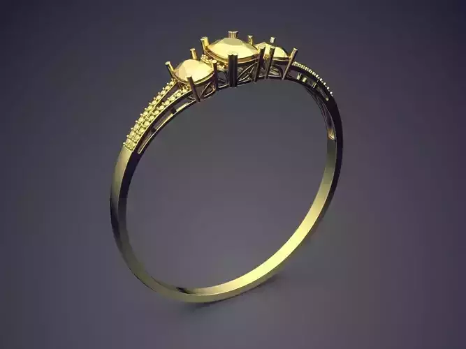 Thin Engagement Ring CAD-4926