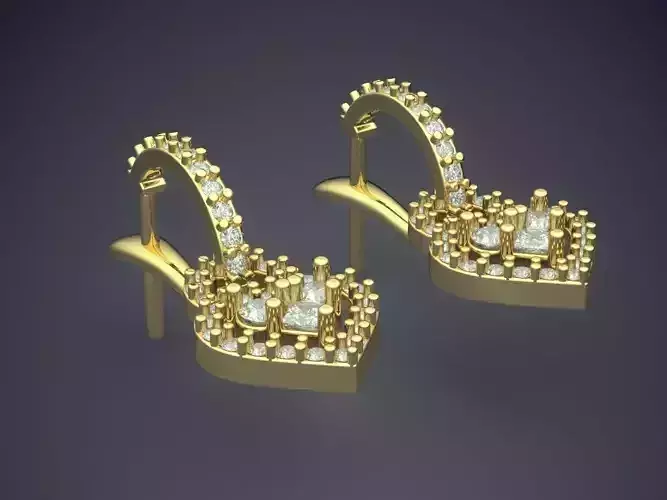 Earrings With Diamonds CAD-4929