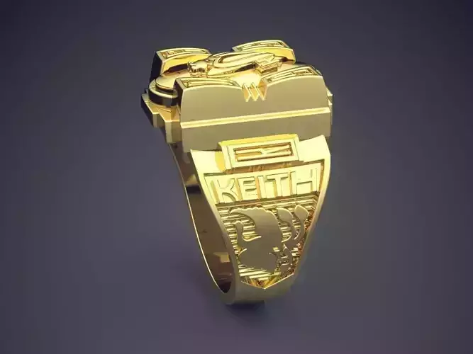 Thick Engraved Ring CAD-4921