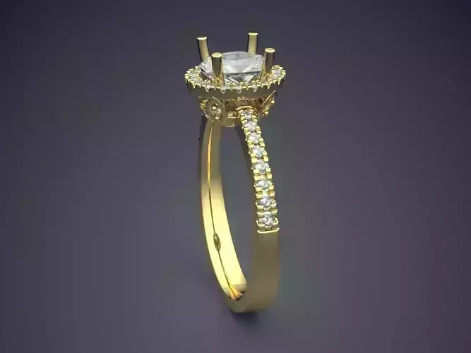 Ring With Diamonds CAD-4915