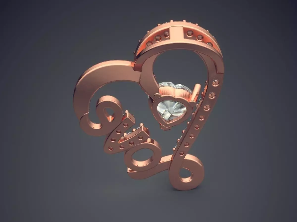 Pendant With Diamonds CAD-4914 3D print model_2