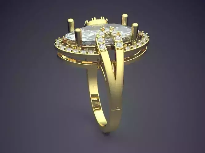 Ring With Diamonds CAD-4912