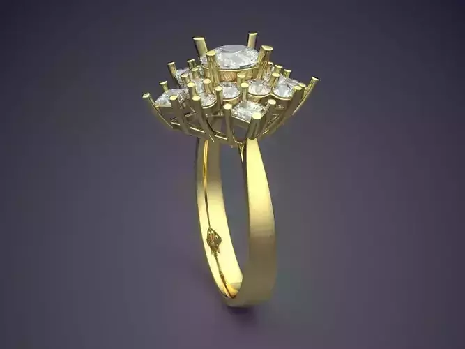 Ring With Diamonds CAD-4904