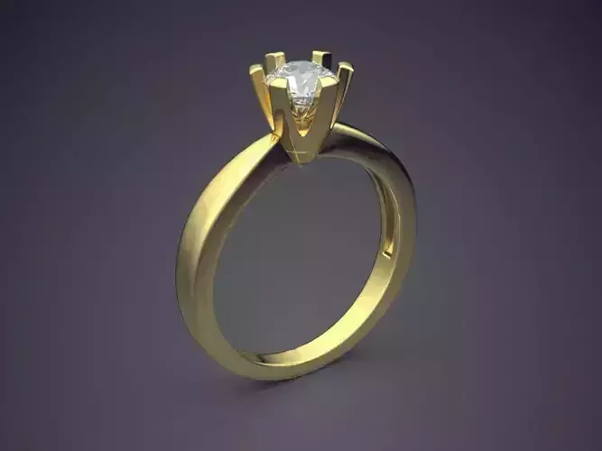 Engagement Ring With Diamond CAD-4897