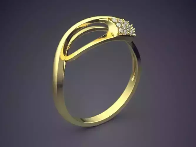Ring With Diamonds CAD-4899
