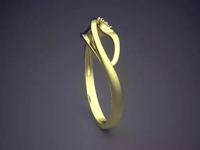 Ring With Diamonds CAD-4899