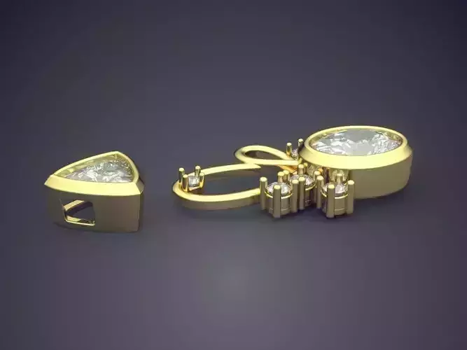 Pendant With Diamonds CAD-4865